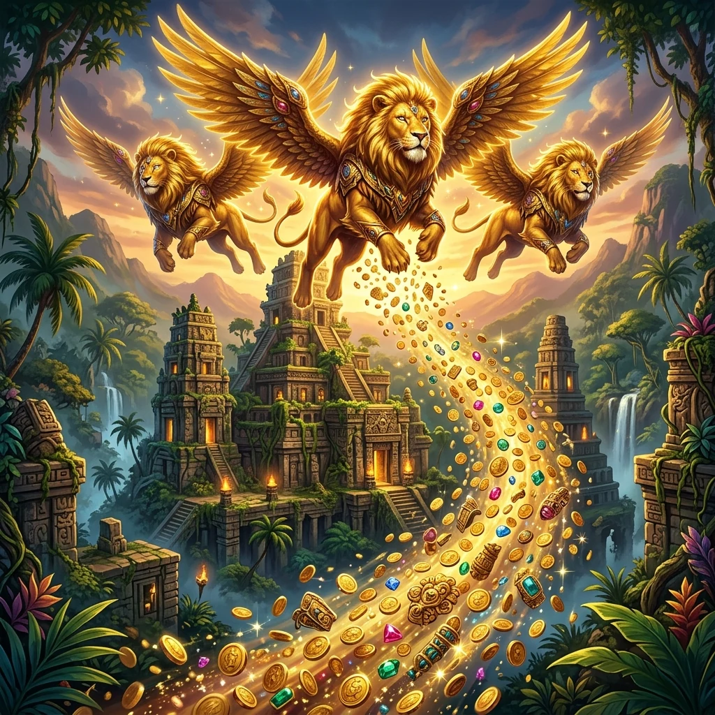 9 Lions Gold at U2Win pokies